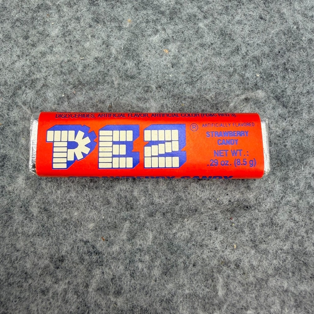 PEZ Strawberry Candy Refill Roll Classic Red Wrapper Collectible 0.29oz